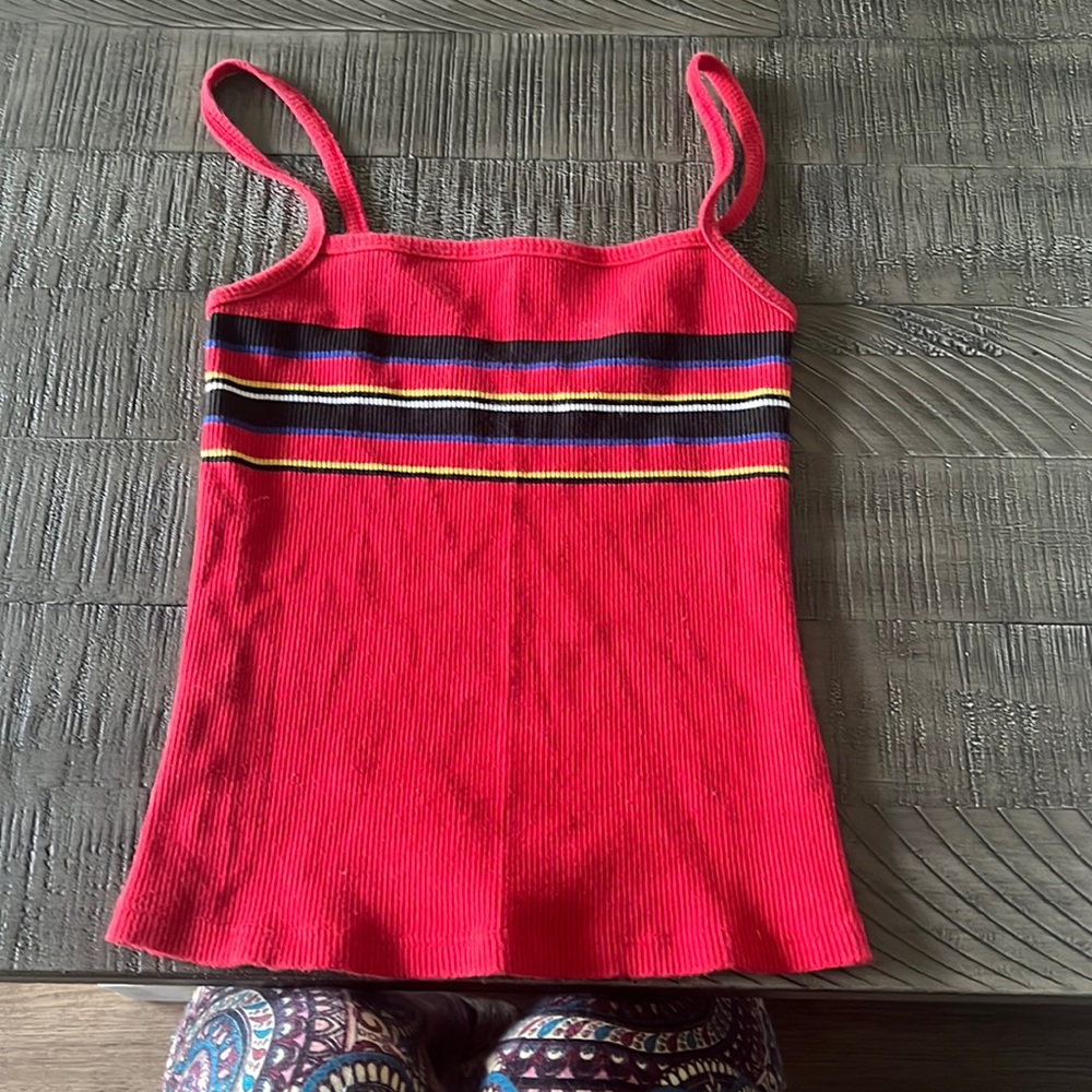 striped tank top